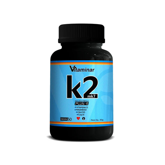 Vitamina K2 Mk7 60 Caps - Vitaminar