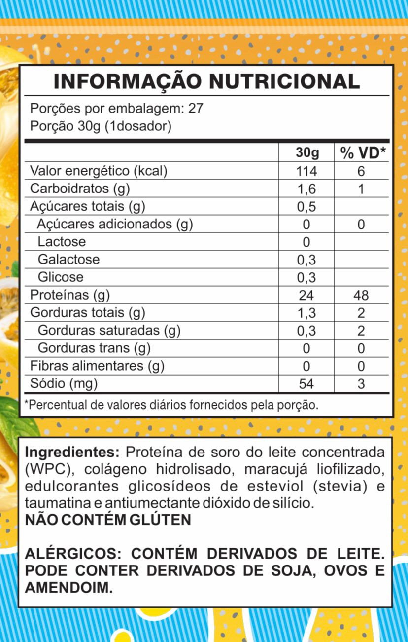 Juice Gourmet Protein Maracuja - Vitaminar (450gr)