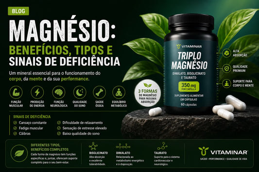 Magnésio: benefícios, tipos e sinais de deficiência