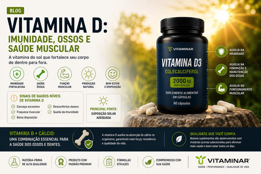 Vitamina D: imunidade, ossos e saúde muscular