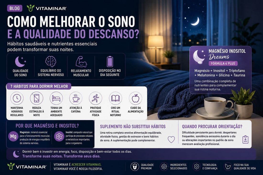 Como melhorar o sono? Hábitos, magnésio e inositol