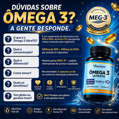 Omega 3 Ultra TG - Vitaminar (120caps) VITAMINAR