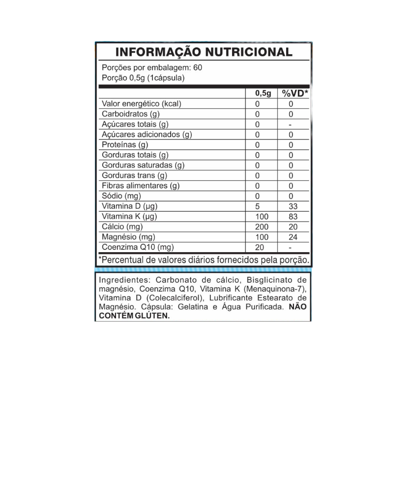 Vitamina K2 Mk7 60 Caps - Vitaminar