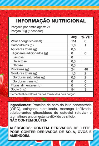 Juice Gourmet Protein Morango - Vitaminar (450gr)