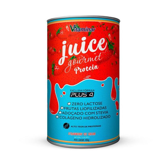 Juice Gourmet Protein Morango - Vitaminar (450gr)