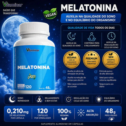Melatonina Vitaminar 120 cápsulas – Vitaminar VITAMINAR
