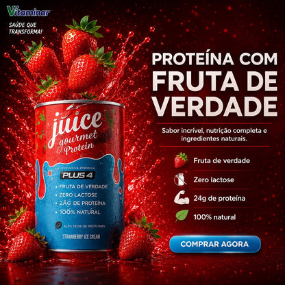 Juice Gourmet Protein Morango - Vitaminar (450gr) VITAMINAR