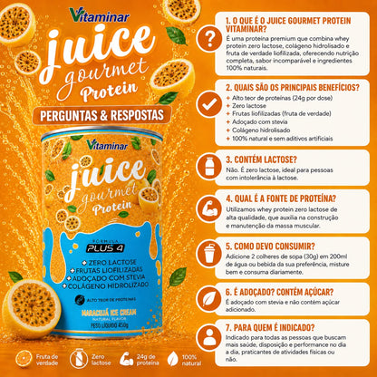 Juice Gourmet Protein Maracuja - Vitaminar (450gr) VITAMINAR