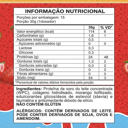 Juice Gourmet Protein Morango - Vitaminar (450gr) VITAMINAR