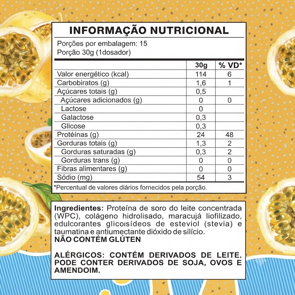 Juice Gourmet Protein Maracuja - Vitaminar (450gr) VITAMINAR