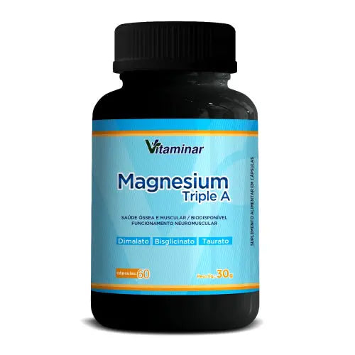 Magnesium Triple A 60 Caps – Vitaminar - Vitamina