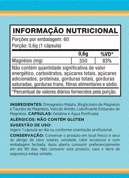Magnesium Triple A 60 Caps – Vitaminar - Vitamina